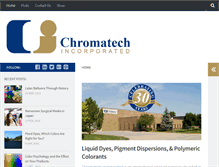 Tablet Screenshot of chromatechinc-dyes-pigments-colorants.com